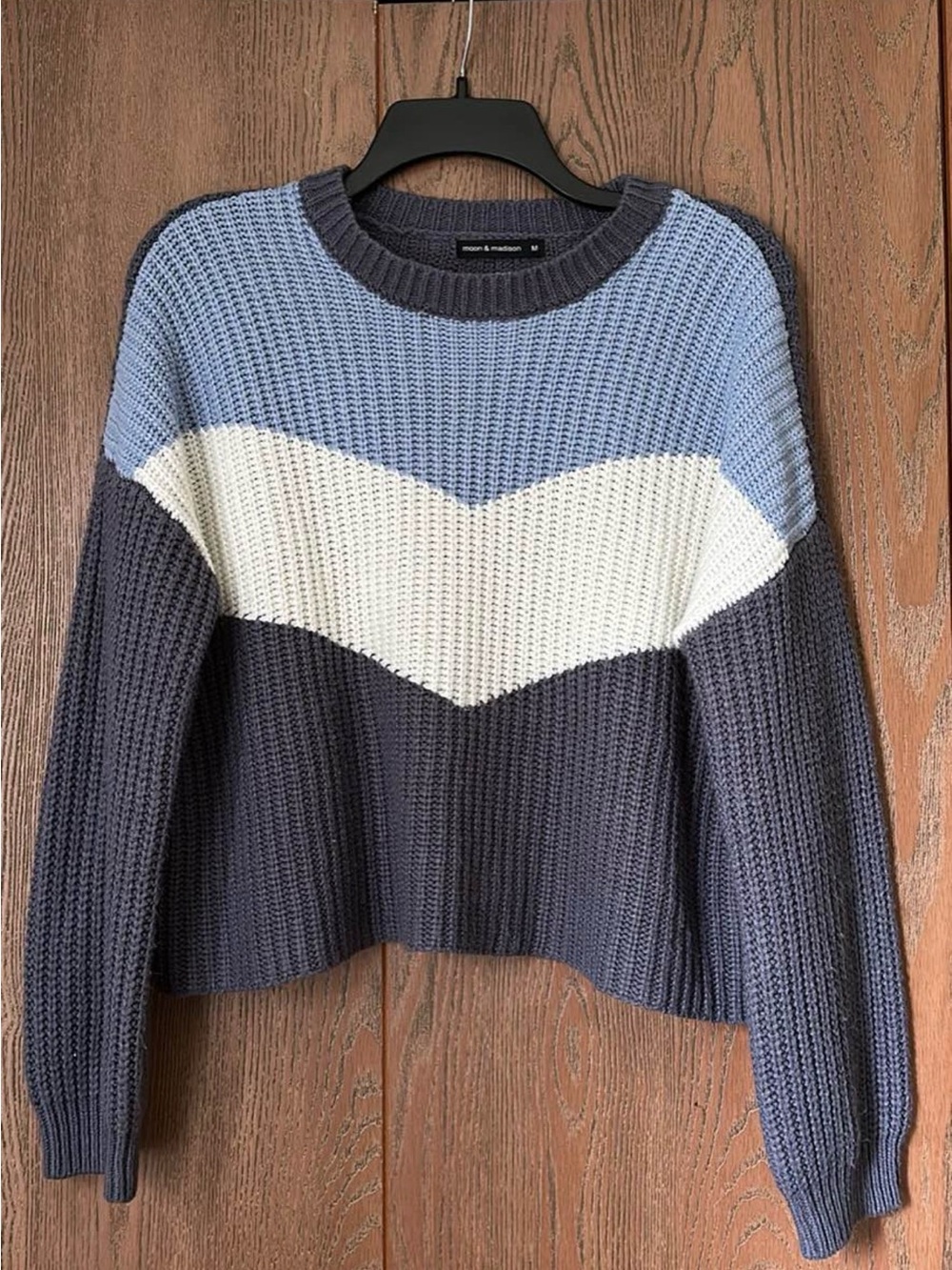 Tri colored sweater